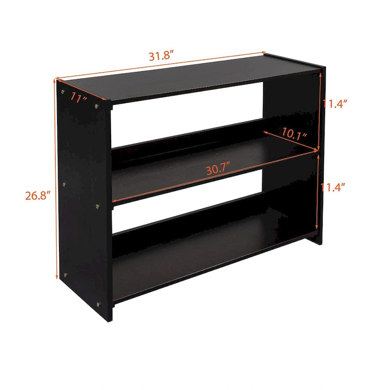 Low Twin Size Loft Bed with Cabinets, Shelves and Slide