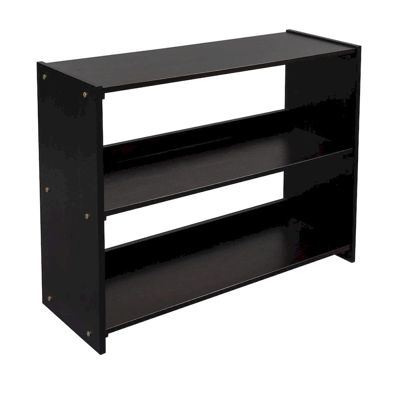 Low Twin Size Loft Bed with Cabinets, Shelves and Slide