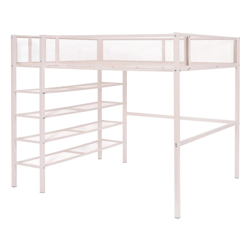Full Metal Loft Bed with Workstation