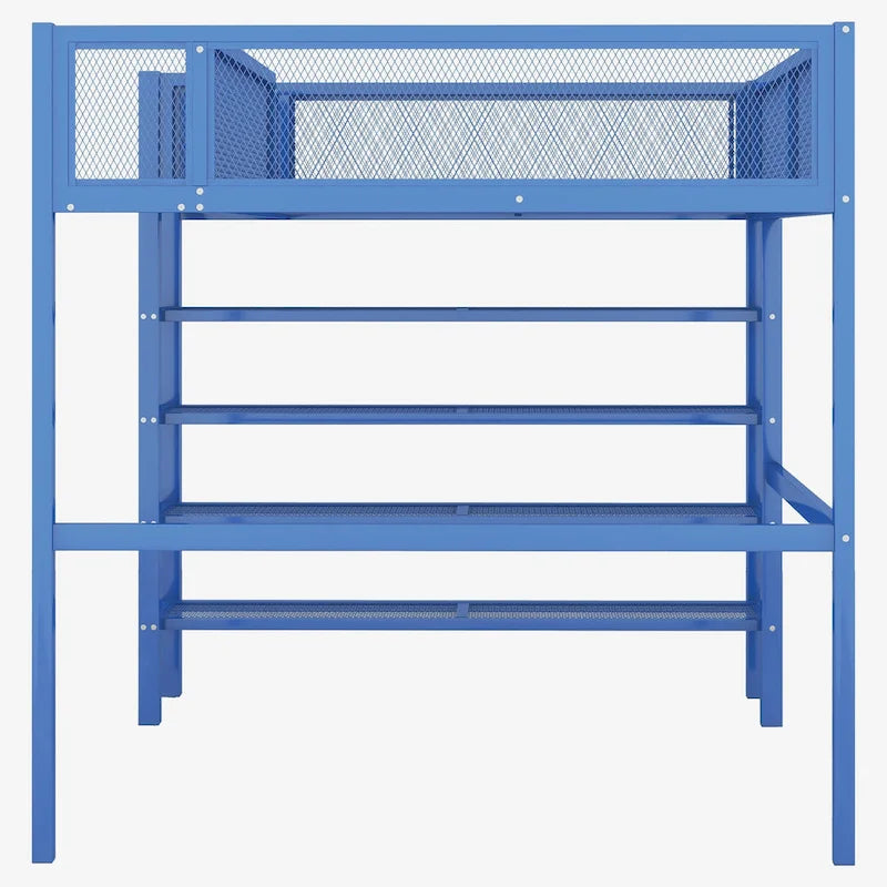 Full Metal Loft Bed with Workstation